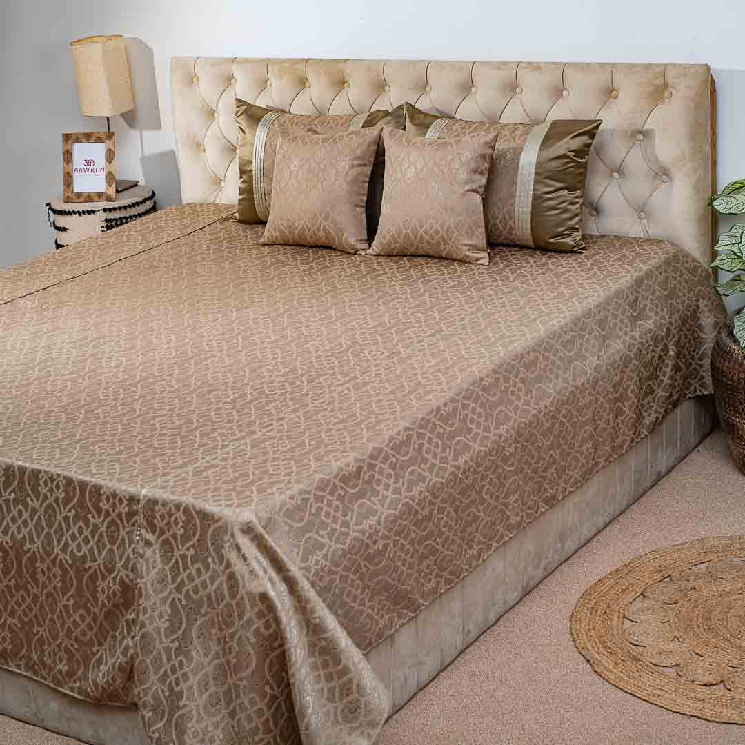 Premium King Size Jacquard Mix (1+2+2) Bed Cover Design Fifteen