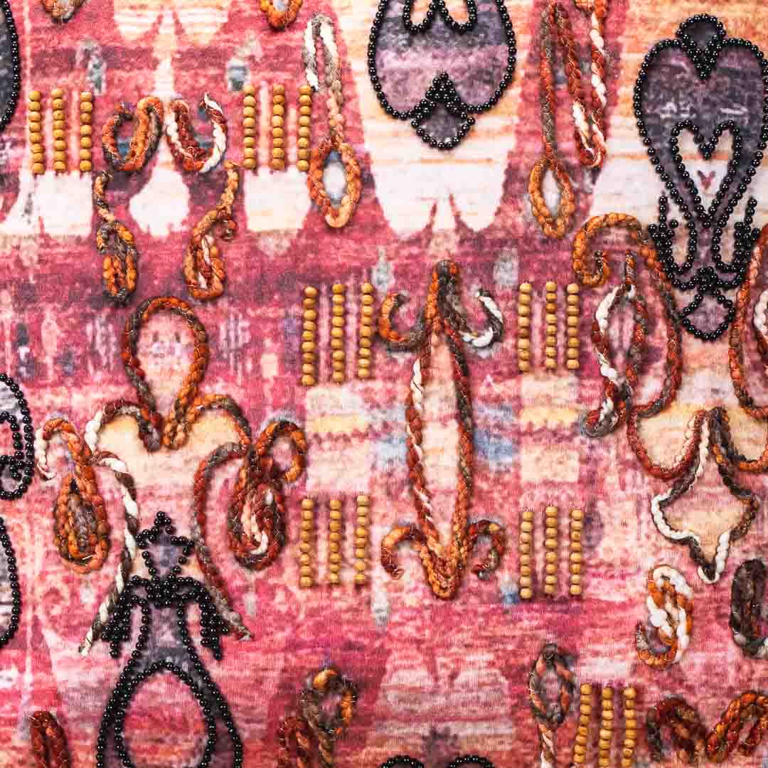 Premium Bee Katha Cushion Cover