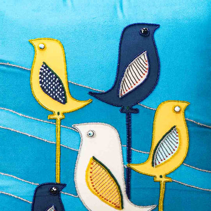 Premium Singing Bird cushion Cover