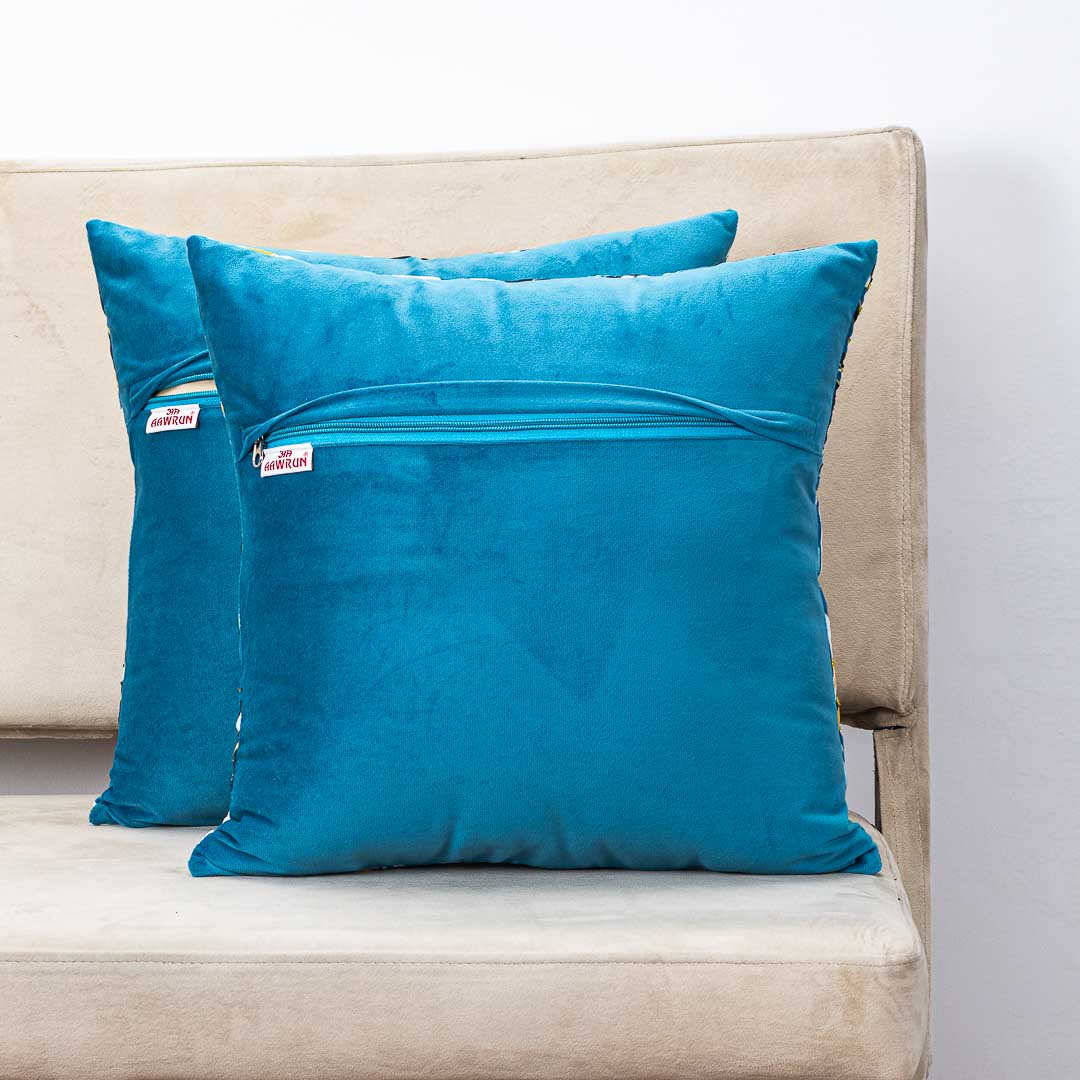 Premium Gold Monstera Cushion Cover