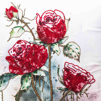 Premium Red Roses Cushion Cover