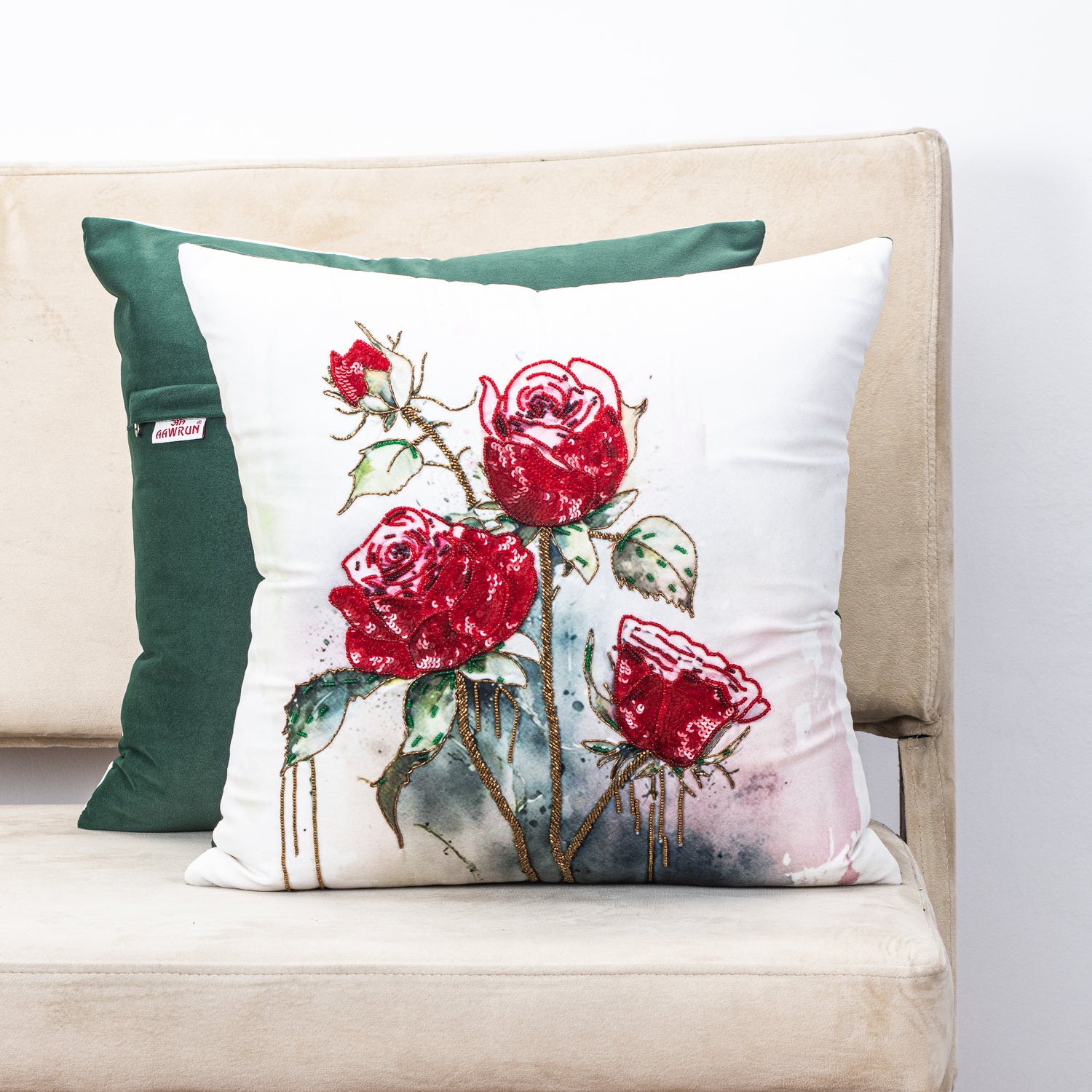 Premium Red Roses Cushion Cover