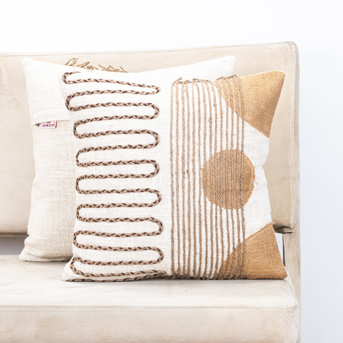 New Fashion Jute Cushion Cover Design Four