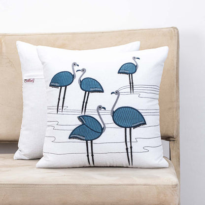 Premium Flamingo Cotton Emb&