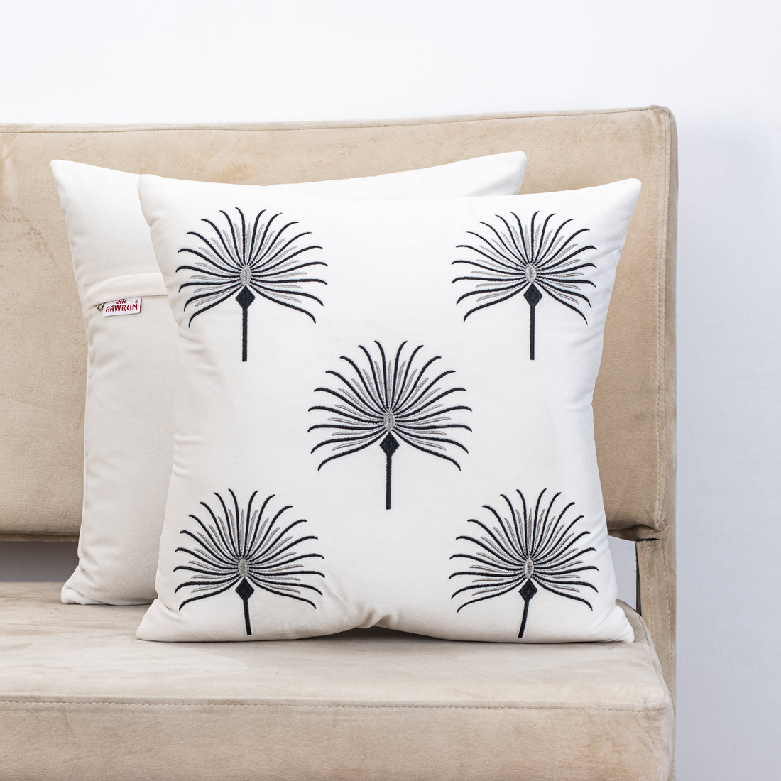 Five Nordic Flower Cushion Cover