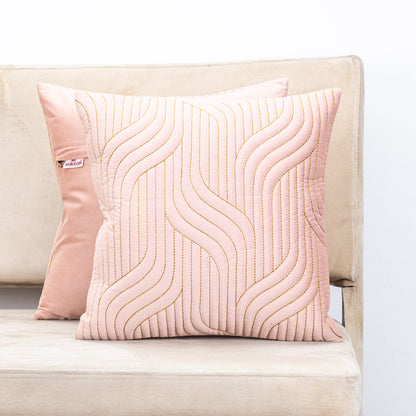 Vapour Pattern Zari Velvet Cushion Covers