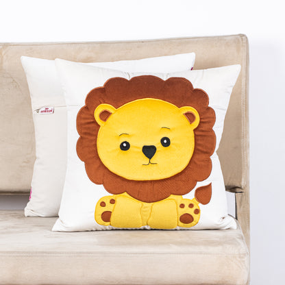Premium Lion Cub Cushion Cover