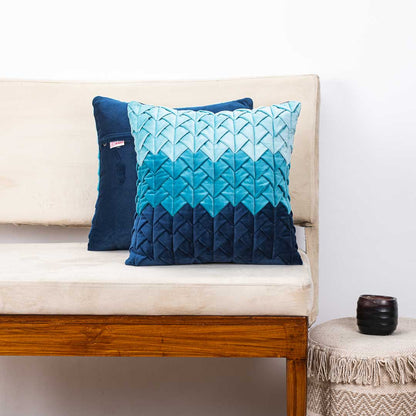Premium Velvet Shaded Pineapple Textured Cushion Cover