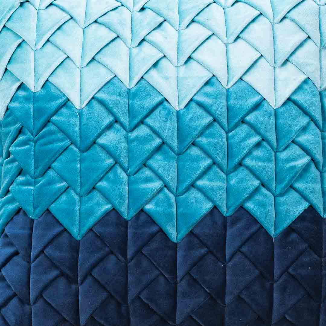 Premium Velvet Shaded Pineapple Textured Cushion Cover