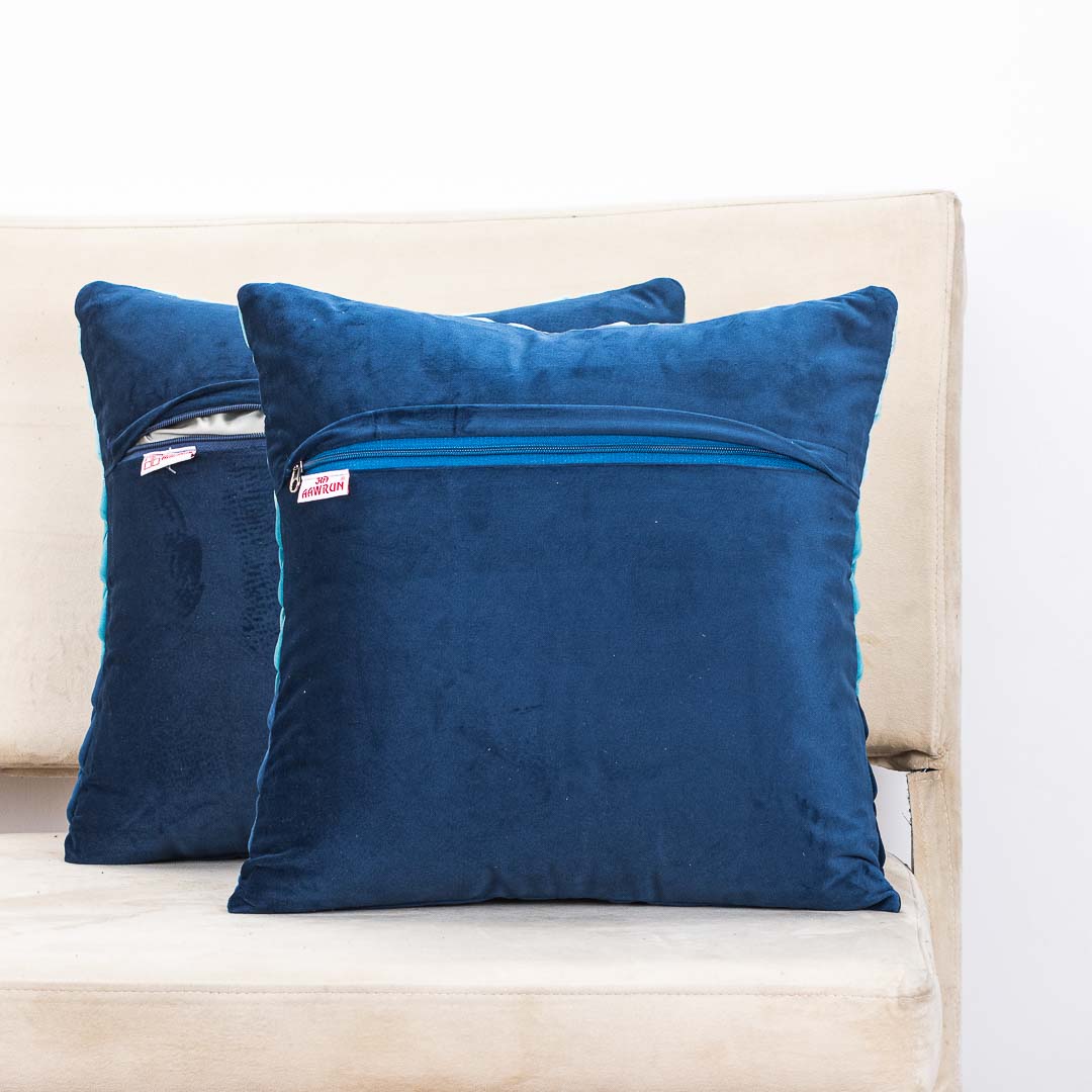Premium Velvet Shaded Pineapple Textured Cushion Cover