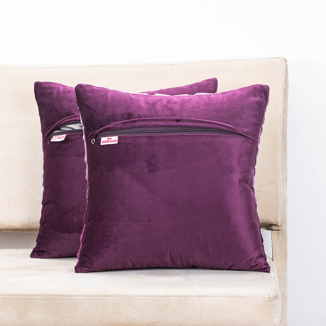 Premium Velvet Shaded Pineapple Textured Cushion Cover