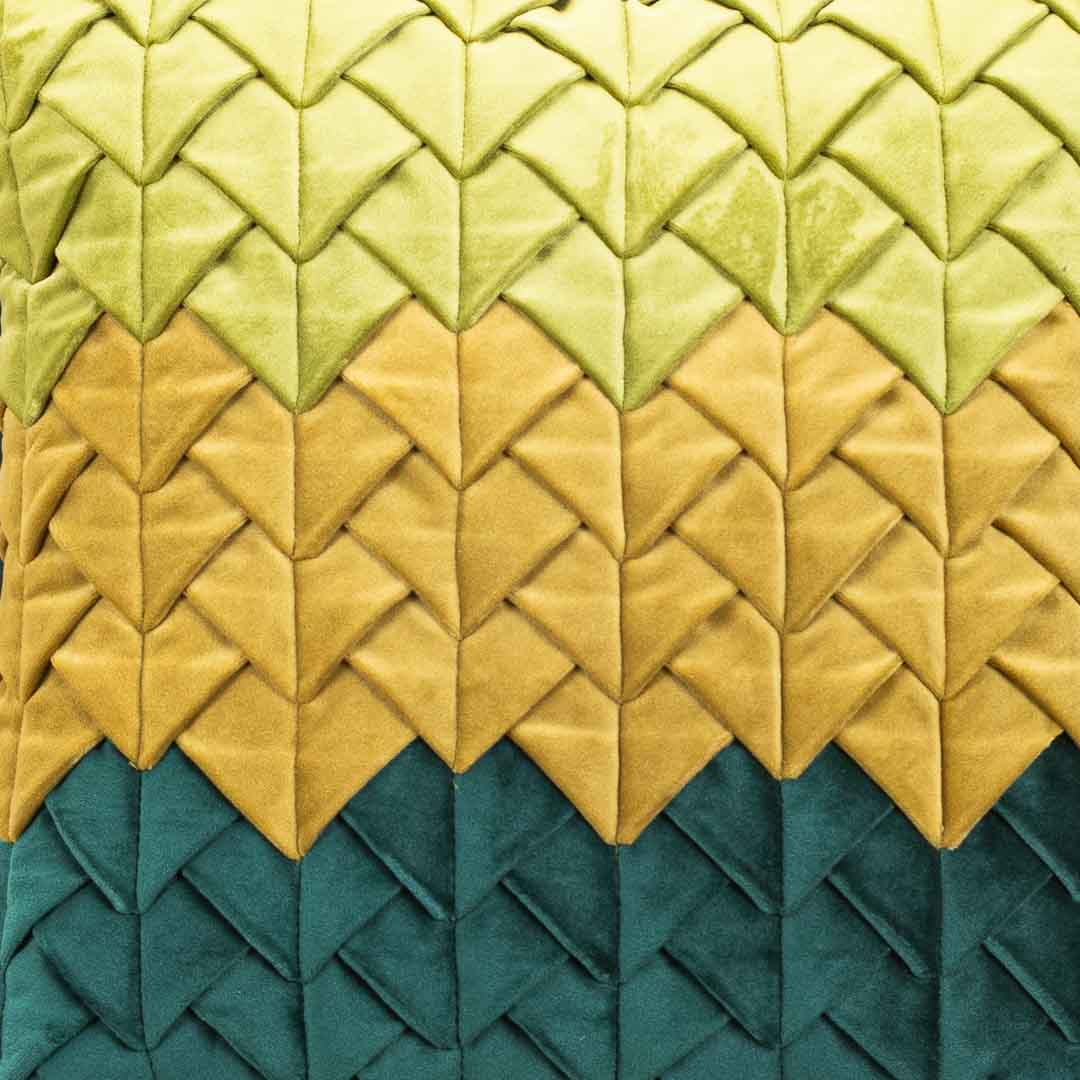Premium Velvet Shaded Pineapple Textured Cushion Cover