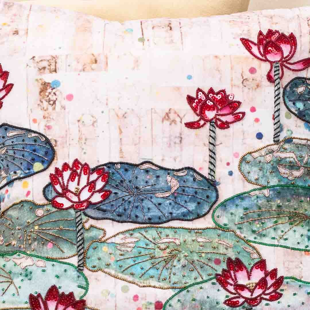 LOTUS WITH LEAVES