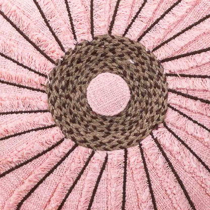 Premium Handmade Jute Chakri Cushion Cover