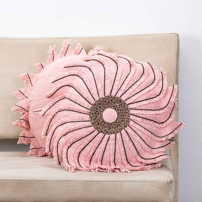 Premium Handmade Jute Chakri Cushion Cover