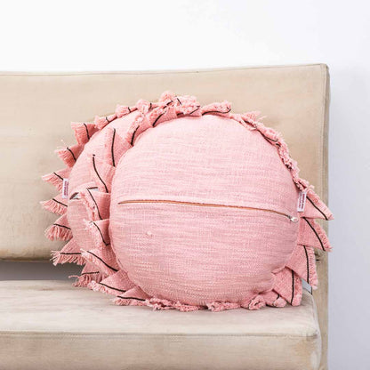 Premium Handmade Jute Chakri Cushion Cover