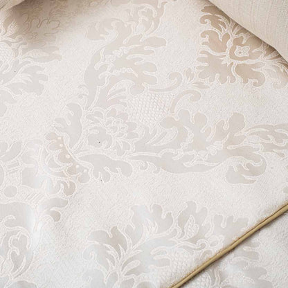 Premium King Size Silver- Grey Jacquard Mix (1+2+2) Bed Cover Design Eighteen