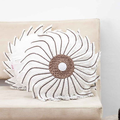 Premium Handmade Jute Chakri Cushion Cover