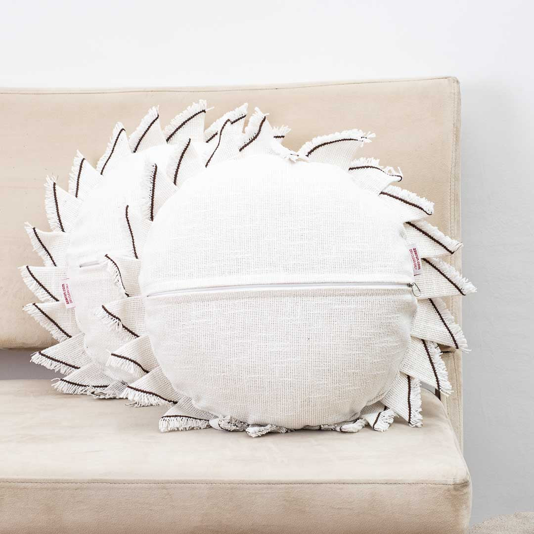 Premium Handmade Jute Chakri Cushion Cover