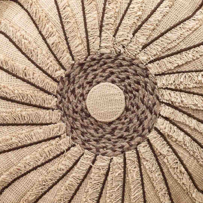 Premium Handmade Jute Chakri Cushion Cover