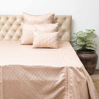 Premium Jacquard Foil Printed (1+2+2+2+1) Bed Cover