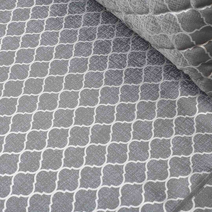 Premium Jacquard Foil Printed (1+2+2+2+1) Bed Cover