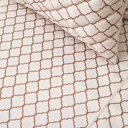 Premium Jacquard Foil Printed (1+2+2+2+1) Bed Cover