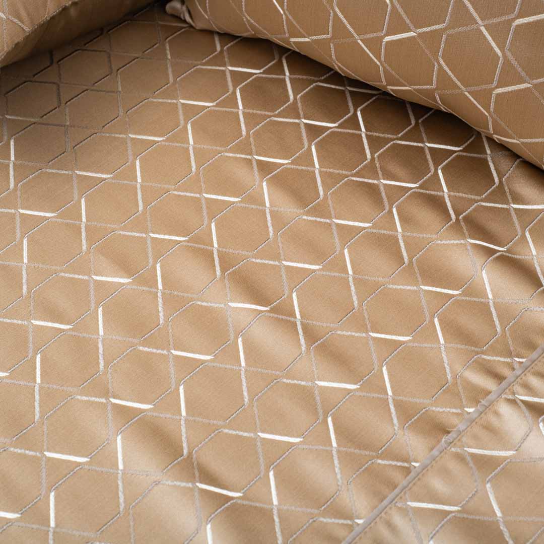 Premium King Size Golden Jacquard Mix (1+2+2) Bed Cover Design Twenty Two