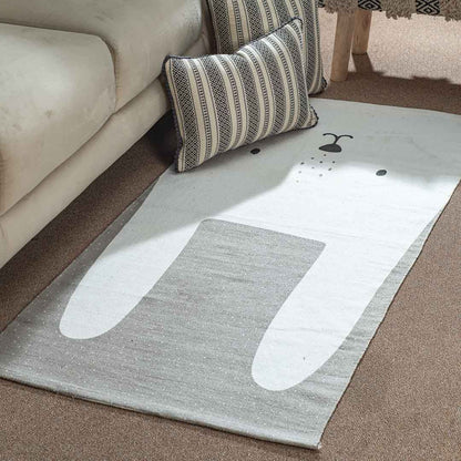 Premium White- Grey Gug Design Three 74x144 cm