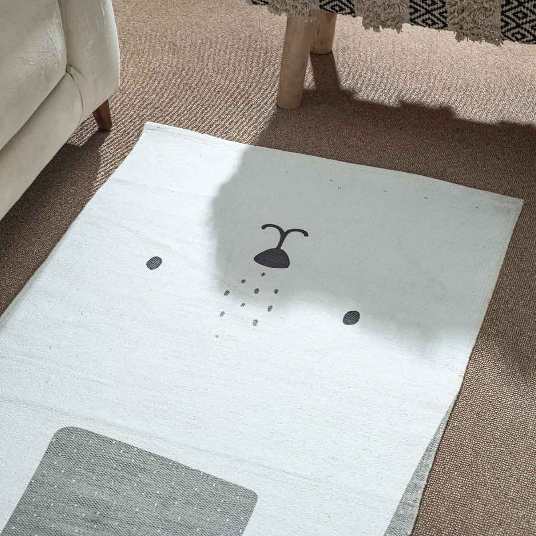 Premium White- Grey Gug Design Three 74x144 cm