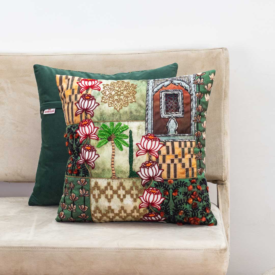 Premium Palace Garden Cushion Cover
