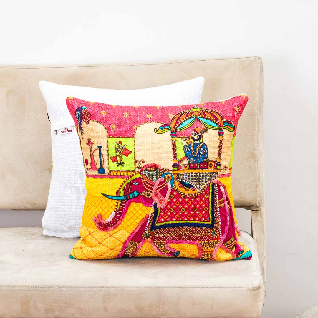 Premium Royal Caravan Cushion Cover