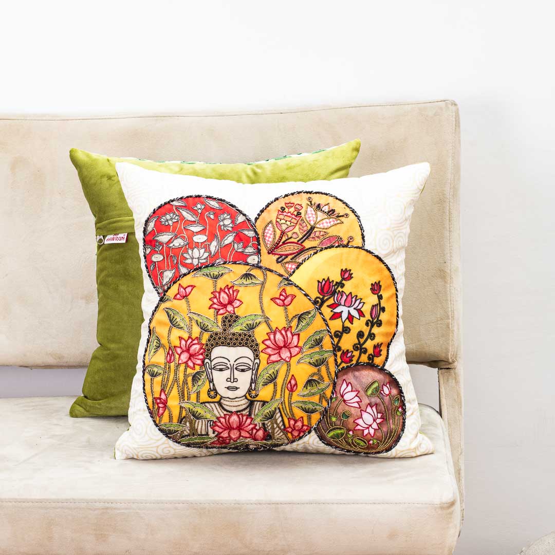 Premium Buddha Bloom Cushion Cover