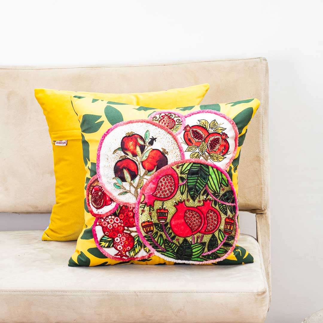 Premium Pomegranate Cushion Cover