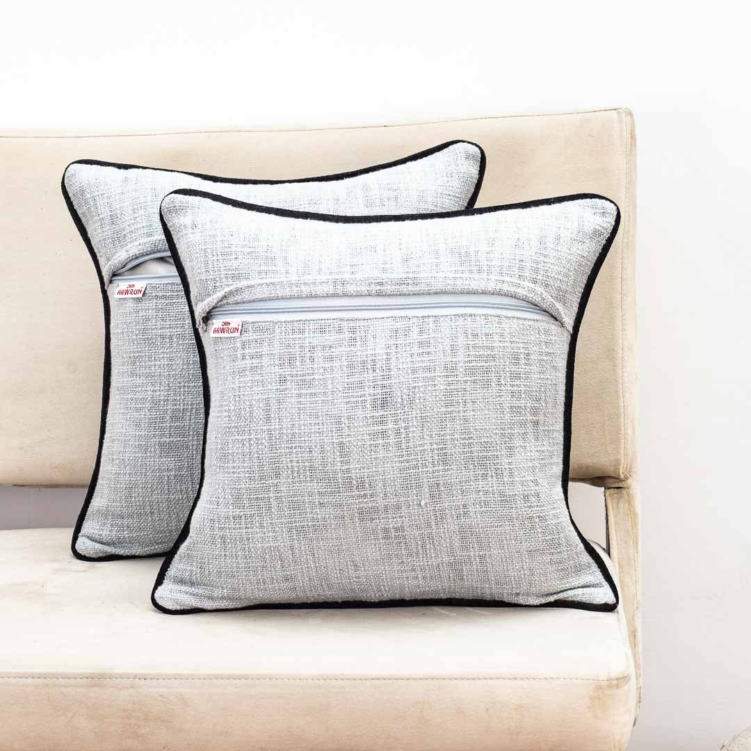 Gorgeous Palm Tree Cushion Cover with Hand Work