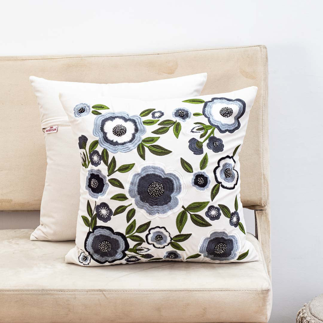 Premium Evergeen Floral Cushion Cover