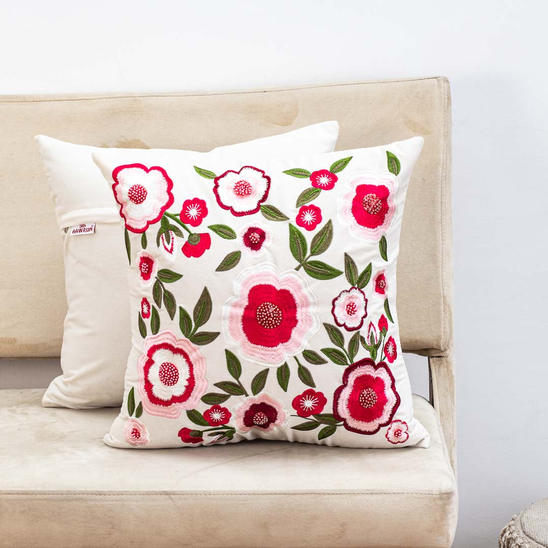 Premium Evergeen Floral Cushion Cover