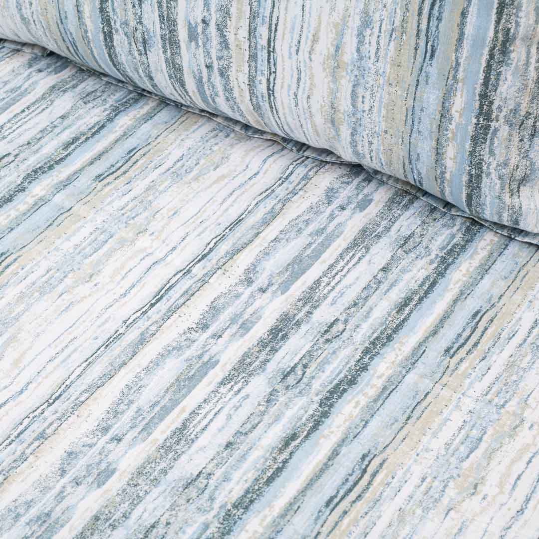 Premium King Size Blue- Multi Cotton Percale Prt (1+2) Bed Cover Comes With Two Pillow Cover Design Fourteen