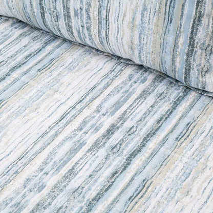 Premium King Size Blue- Multi Cotton Percale Prt (1+2) Bed Cover Comes With Two Pillow Cover Design Fourteen