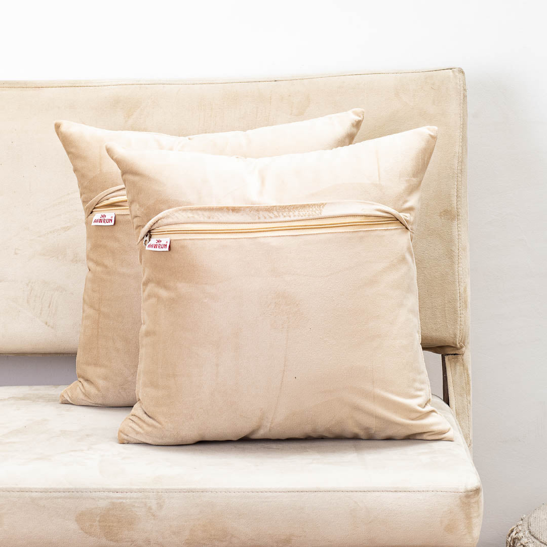 Premium Royal Cow &amp; Lotus Ring Cushion Cover