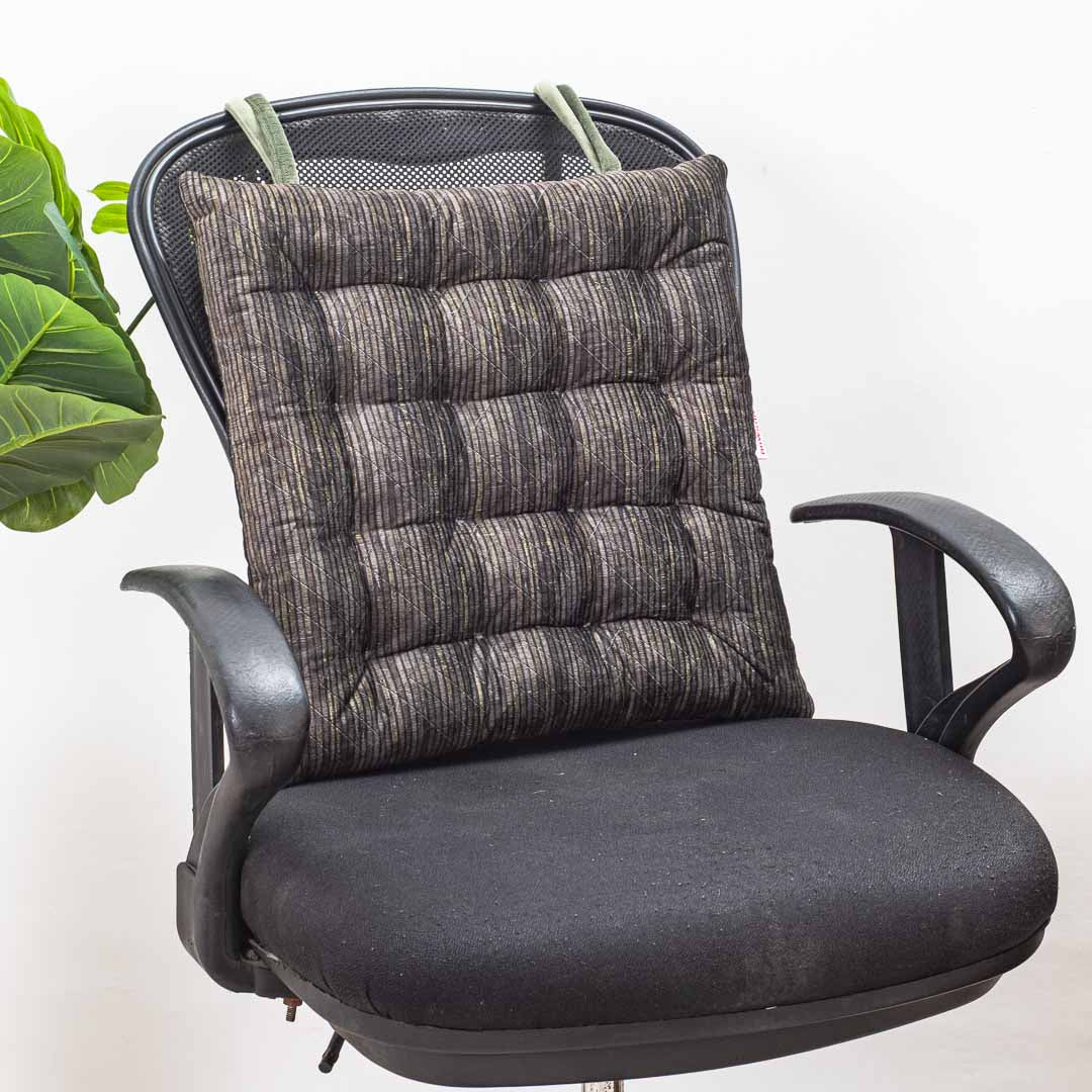 Green Premium Velvet Quilted Chair Pad