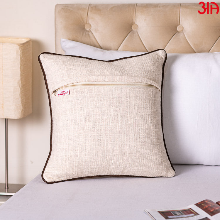 Gorgeous Palm Tree Cushion Cover with Hand Work