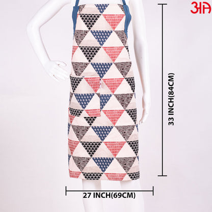 Cone Print Design Cotton Apron