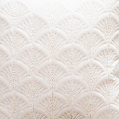 Premium self Embossed Leaf Design Cushion Cover