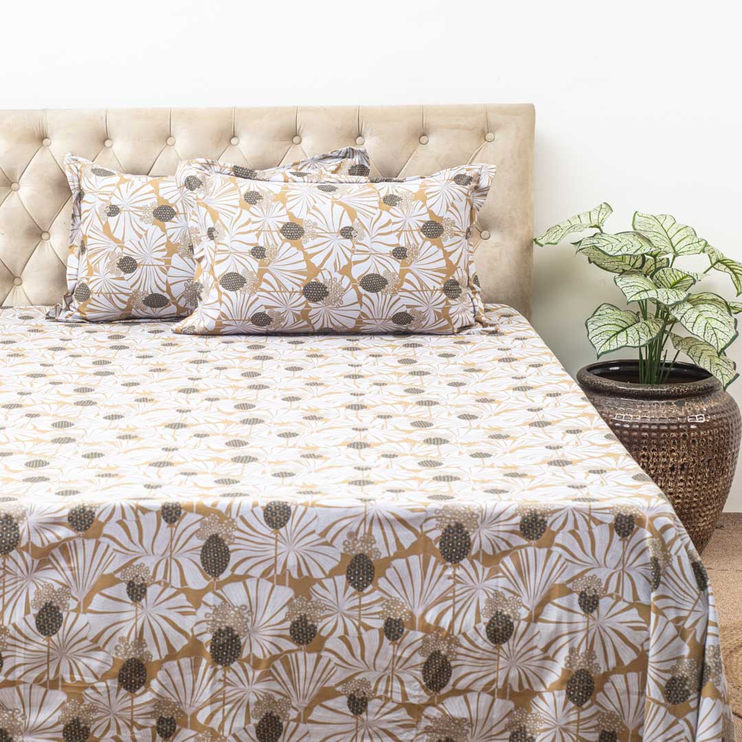 Premium Multi Colour Corsika (1+2) Bed Cover Design Three