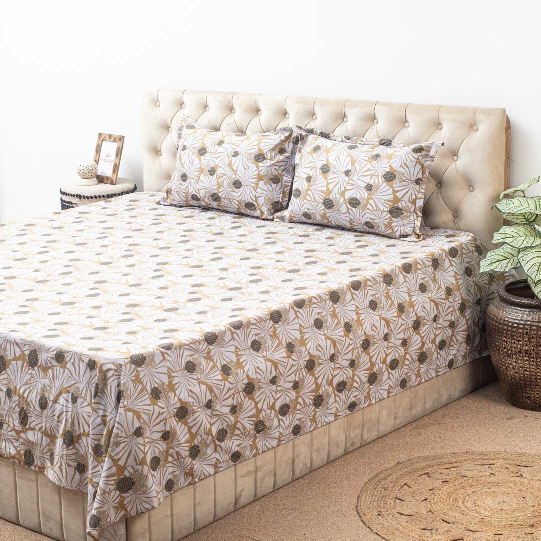 Premium Multi Colour Corsika (1+2) Bed Cover Design Three