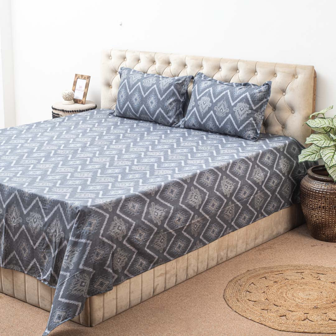 Premium Multi Colour Corsika (1+2) Bed Cover Design Five