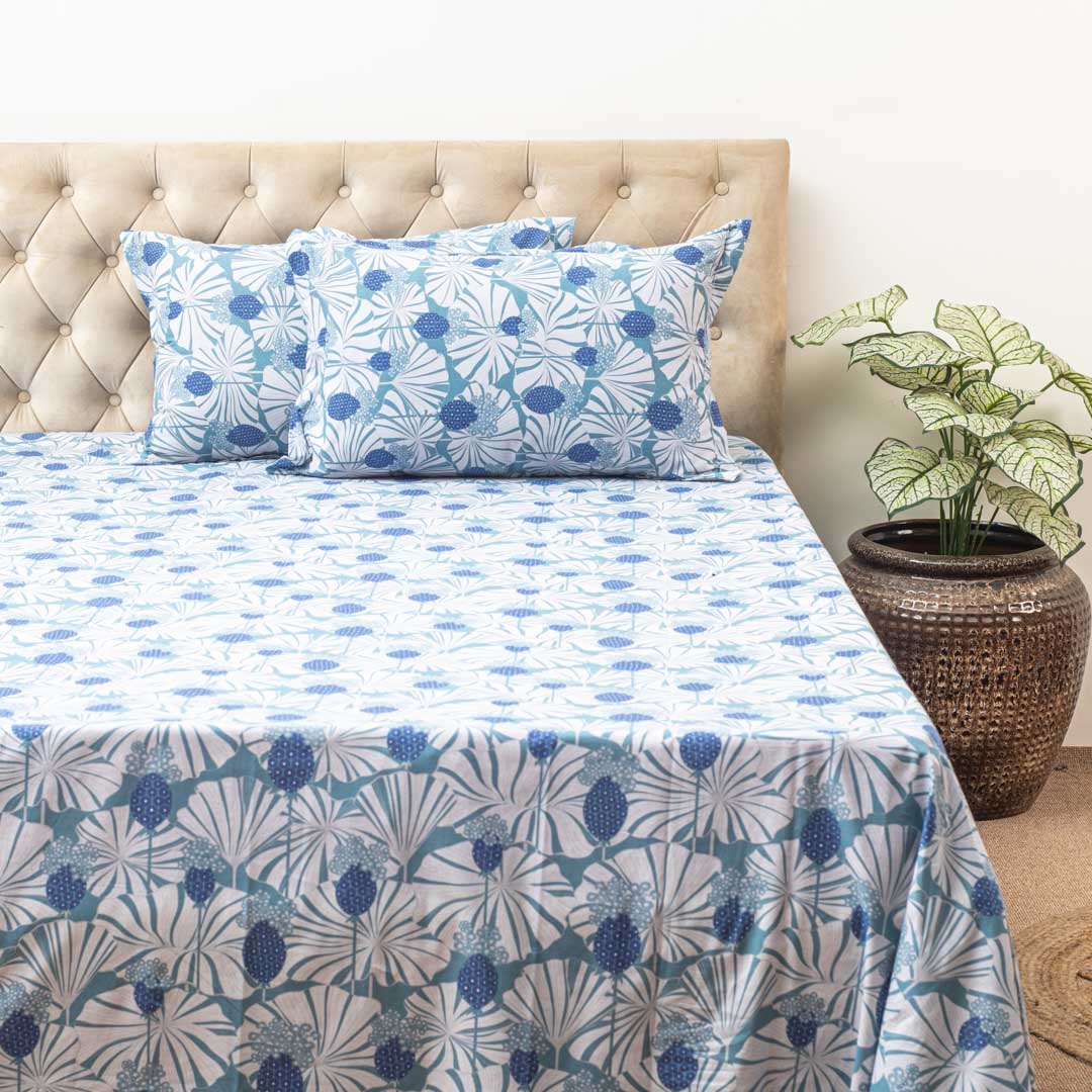 Premium Multi Colour Corsika (1+2) Bed Cover Design Six