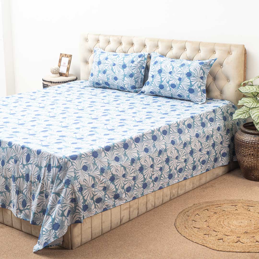 Premium Multi Colour Corsika (1+2) Bed Cover Design Six