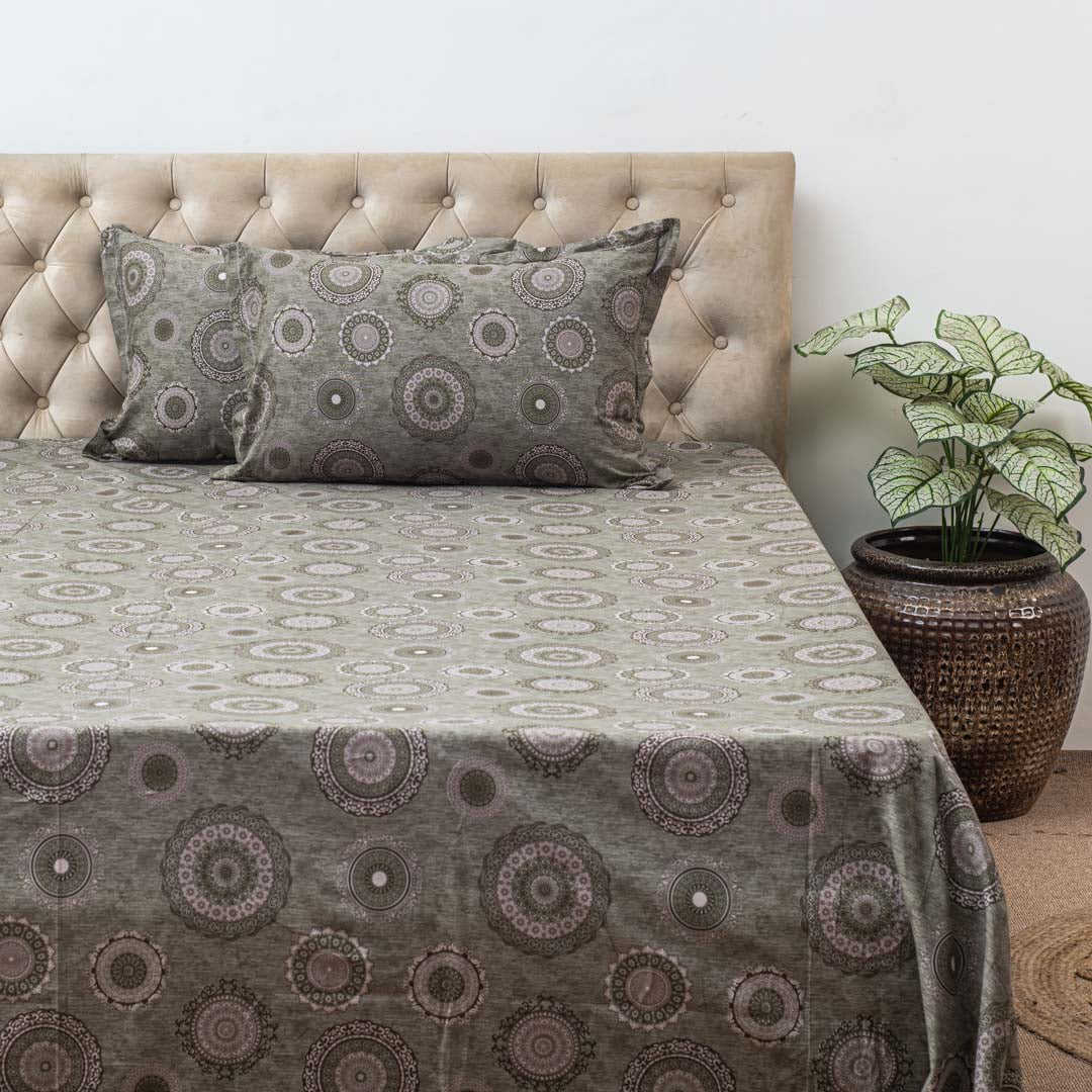 Premium Multi Colour Corsika (1+2) Bed Cover Design Nine